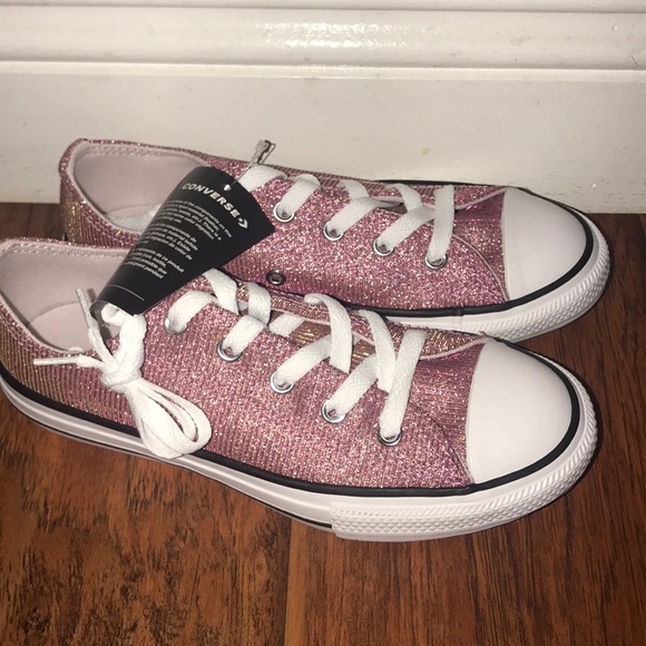 girls glitter converse